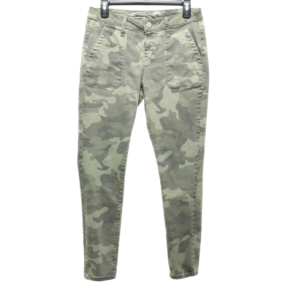Seven7 CAMO Utility Ankle Skinny Pants Women 4 Green Cotton/Spandex
